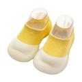 nsendm Male Shoes Girls Size 11 Tennis Shoes Socks Toddler Shoes Baby Early Education Shoes and Socks Soft Little Girls Tennis Shoes Yellow 5.5