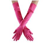ASFGIMUJ Winter Gloves Women Long Satin Finger Gloves Elbow Length 1920S Opera Bridal Dance Gloves Football Gloves
