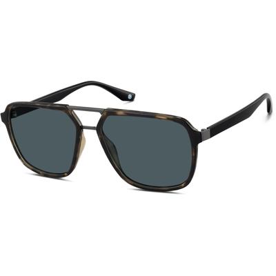 Zenni Aviator Rx Sunglasses Tortoiseshell Mixed Full Rim Frame