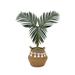 Nearly Natural 3ft. Artificial Golden Cane Palm Tree with Handmade Jute & Cotton Basket with Tassels DIY KIT Green