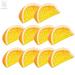 Gustave 10PCS Fake Lemon Slice Lifelike Simulation Artificial Lemon Block Fake Fruit Display for Home Party Decoration Photography Props Orange