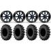 Fuel Maverick 24 Wheels Blue 45 MotoSlayer Tires Kawasaki Mule Pro FXT