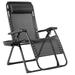 Zero Gravity Chair Oversized Recliner Heavy Duty Folding Chaise Black