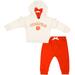 Girls Newborn & Infant Colosseum Natural/Orange Clemson Tigers Pullover Hoodie Fleece Pants Set