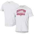 Men's Under Armour White Boston University Lightweight Rowing UA Tech T-Shirt