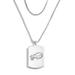 WEAR by Erin Andrews x Baublebar Buffalo Bills Silver Dog Tag Necklace