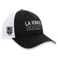 Men's Fanatics Branded Black Los Angeles Kings Authentic Pro Rink Trucker Adjustable Hat