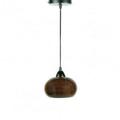 Premier Copper Products 7 in. Hand Hammered Copper Globe Pendant Light - Oil Rubbed Bronze - 7 x 4 in.