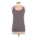 Victoria Sport Active Tank Top: Pink Print Activewear - Women's Size Large