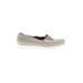 Donald J Pliner Flats: Slip-on Platform Casual Ivory Solid Shoes - Women's Size 7 1/2 - Round Toe