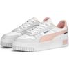 Sneaker PUMA "CARINA STREET", Gr. 40, rosa (puma weiß, rose dust, feather gray), Leder, unifarben, sportlich, Schuhe