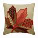 Pillow Case Covers Red & Beige 12 x12 (30x30 cm) Throw Pillow Covers Linen Beaded & Maple Leaf Throw Pillows For Couch Nature & Floral Pattern Contemporary Style - Changing Maple