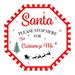 Personalized / Customizable Classic Santa Stop Here 12x12 Stop Sign Yard Kit