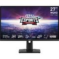 MSI G274QPX 27 Inch WQHD Gaming Monitor - 2560 x 1440 Rapid IPS Panel, 240 Hz / 1ms GtG, 98% DCI-P3 Colour Gamut, HDR 400, Type-C PD 65W, G-SYNC compatible - DP 1.4a, HDMI 2.0b CEC