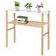 APRTAT 2 Tier Plant Stand Rack with Storage, Bamboo Plant Stands Indoor for Multiple Plants Corner Plant Stand | Planter Stand | Plant Rack | Indoor Wood Plant Stands