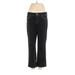 White House Black Market Jeans - High Rise Straight Leg Boyfriend: Black Bottoms - Women's Size 2 - Black Wash