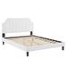 Modway Sienna Upholstered Bed Upholstered in White | 53 H x 63.5 W x 87 D in | Wayfair 889654931119