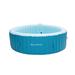 ZACHVO 120 Volt 6 - Person 130 - Jet Hot Tub Vinyl/PVC in Blue | 25.6 H x 81.9 W x 81.9 D in | Wayfair XX-LS001-WF