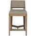 Vanguard Furniture Thom Filicia Solid Wood 32.5" Bar Stool Wood/Upholstered in Gray/Brown | 42 H x 19 W x 21.75 D in | Wayfair