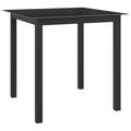 Latitude Run® Maina Metal Outdoor Side Table Metal in Black | 80 H x 80 W in | Wayfair 9BAA8434E9F44C1180CD72448E5C7525