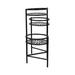 Ivy Bronx Chessani Metal Plant Stand Metal in Black | 22 H x 10 W x 26 D in | Wayfair 7702A8BCDBD54CF9AC3D833E104D94CC