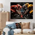 Red Barrel Studio® Yellow Football Dynamic Formation - Print on Canvas Metal | 16 H x 32 W x 1 D in | Wayfair F1A8DC898AFD447CB72C0BE0CE34F99E