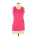 Nike Active Tank Top: Pink Solid Activewear - Women's Size Medium