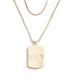 WEAR by Erin Andrews x Baublebar New Orleans Saints Gold Dog Tag Necklace