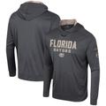 Men's Colosseum Charcoal Florida Gators OHT Military Appreciation Long Sleeve Hoodie T-Shirt