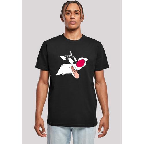 „T-Shirt F4NT4STIC „“T-Shirt ‚Looney Tunes Sylvester'““ Gr. L, schwarz Herren Shirts T-Shirts Herren,Premium Merch,Regular-Fit,Basic,Bedruckt“