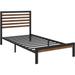 Eco Friendly Bamboo Metal Platform Bed Frame