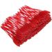 Makeup Tool Accessory Eyelash Brush Small Portable Safe Light Practical Disposable for Daily Makeup Women Ladies Beauty Salon(Big red)