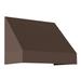 Awntech 3.375 ft New Yorker Fixed Awning Acrylic Fabric Brown