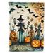 Papel Picado Skeletons Spooky Halloween Garden Flag 11.25 in x 15.5 in