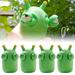 MORIMA 4Pcs Funny Grass Worm Pinch Toy Green Eye Bouncing Worm Toy Novelty Animal Stress Relief Toy Cute Soft Sensory Toy Portable Poing Worm Toy for Kids Adults Boys Girls