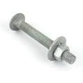 X 8 Hot Dipped Galvanized Carriage Bolt W/Nuts & Flat Washers Full Thread Grade A Quantity 50 - By