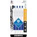 Zebra SARASA dry X1+ Gel Pen - Medium Pen Point - 0.7 mm Pen Point Size - Retractable - Blue Gel-based Dry Ink - Plastic Barrel - 4 / Pack | Bundle of 2 Packs