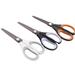 MesaSe 2 PCS Scissors Household Stainless Steel Office Scissors Pointed Long Student Handwork Scissors Kitchen Paper Cutter Portable Office Supplies