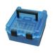 MTM Deluxe Ammo Box 100 Round Handle 22-250 To .458 Win Clear/Blue