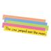 YhbSmt PAC1733BN Sentence Strips Assorted 5 Colors 1-1/2 Ruled 3 x 24 100 Strips Per Pack 2 Packs