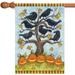 Crows n Jacks 28x40 Fall Autumn Bird Tree Pumpkin Halloween House Flag