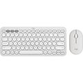 Logitech Pebble 2 Combo Slim Multi-Device Bluetooth Keyboard and Mouse Tonal White Tonal White