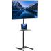 VIVO Extra Tall TV Floor Stand for 13 to 50 Screens Height Adjustable Mount with Shelf