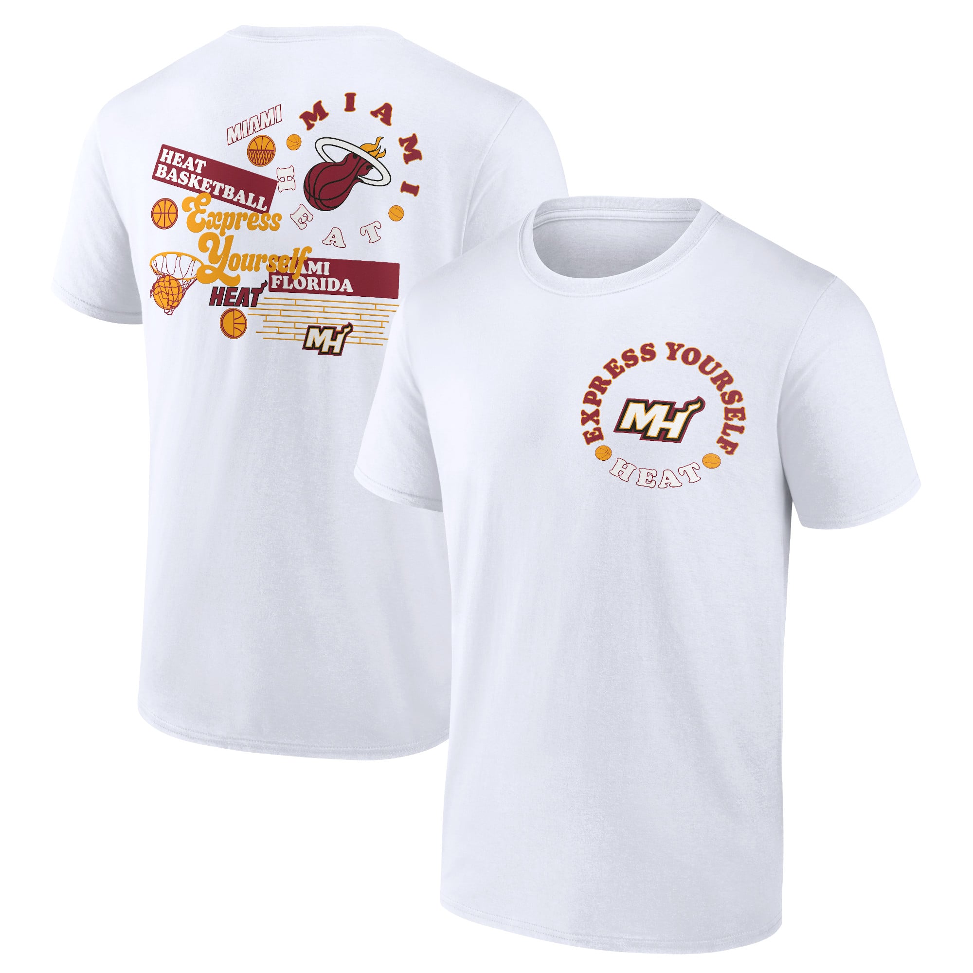 T-shirt graphique Miami Heat Street Collective - Hommes - Homme Taille: M