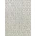 Ahgly Company Indoor Rectangle Mid-Century Modern Ash White Beige Oriental Area Rugs 2 x 3