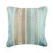 Cushion Cover Aqua Throw Pillows Cover 14 x14 Silk Jacquard Pillowcase Square Striped Pillowcases for Sofa Couch Bed Blue Pillow Cover 14x14 inch (35x35 cm) - Aqua Martini