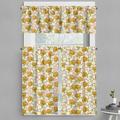 Ambesonne Yellow Flower Valance & Curtain Flourish Nature 55 x24 Pale Pink Yellow Cream