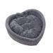 Gespout Bed Heart-shaped Dog Bed Medium Sized Dog bed - Waterproof dog bed Medium size foam sofa removable washable cover waterproof lining and non-slip bottom sofa pet bed Gray L