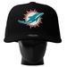 Unisex Noggin Boss Black Miami Dolphins Oversized Hat