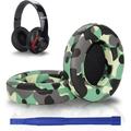 Adhiper Replacement Ear Cushions Compatible with Beats by Dr.Dre Studio 2 Studio 3 (B0500 B0501) Wired & Wireless Over-Ear Headphones Soft Protein Leather Isolating Memory Foam (Military green)